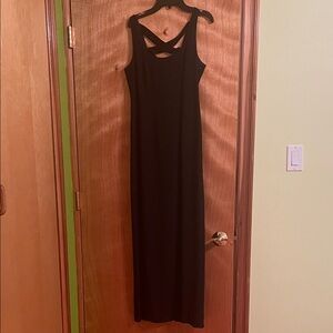 Laundry By Shelli Segal Black Sleeveless Maxi Dress